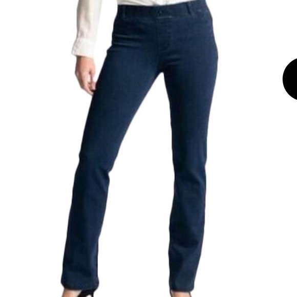 Betabrand Pants & Jumpsuits Betabrand Yoga Denim Straightleg Pants